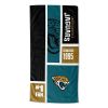 [Personalization Only] Jaguars Colorblock Personalized Beach Towel