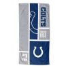 [Personalization Only] Colts Colorblock Personalized Beach Towel