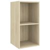 Wall-mounted TV Cabinet Sonoma Oak 14.6"x14.6"x28.3" Engineered Wood