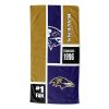 [Personalization Only] Ravens Colorblock Personalized Beach Towel