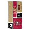 [Personalization Only] 49ERS Colorblock Personalized Beach Towel