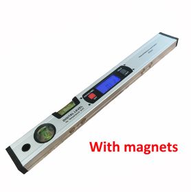 Magnetic angle meter, angle ruler, digital display level ruler, electronic level ruler, digital slope meter, 400MM angle ruler water. (Option: With magnets)