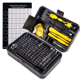 Mobile Phone Telecommunication Repair Screwdriver Hardware Tool Set (Option: Black yellow)